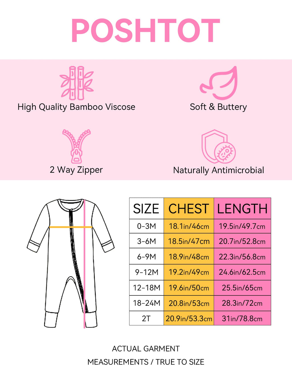 PoshTOT Sea Turtle Bamboo Baby Convertible Zippy Romper