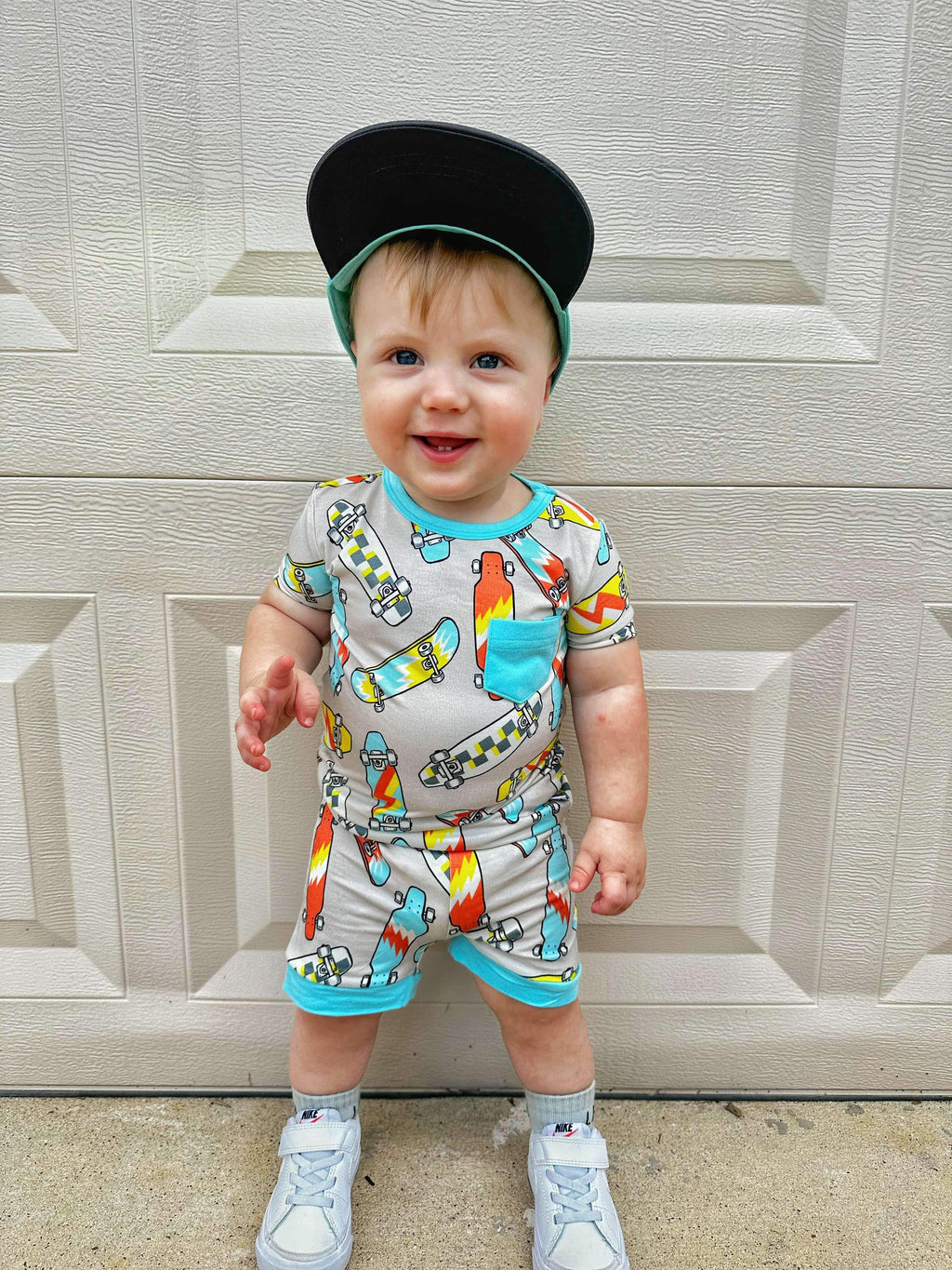 Skater Boy Bamboo Short Set (FINAL SALE)
