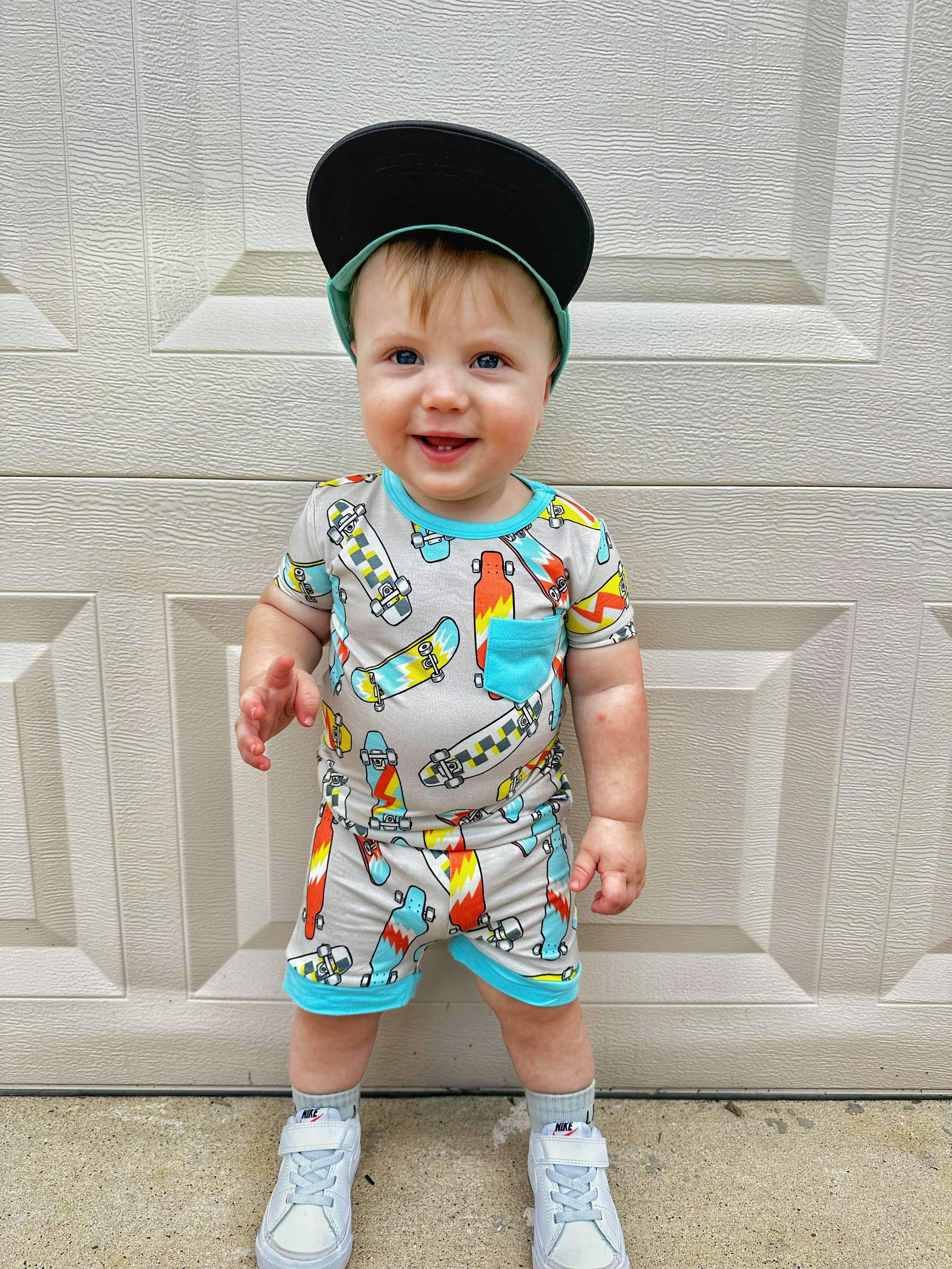 Skater Boy Bamboo Short Set (FINAL SALE)